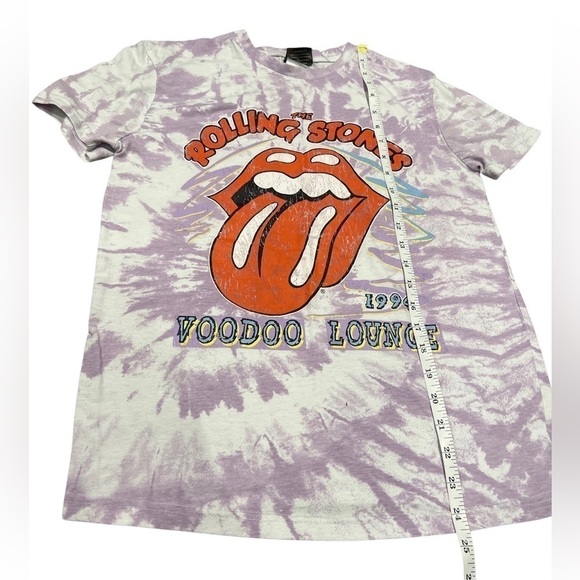 ROLLING Stones 1994 Voodoo Lounge Tie Dye Purple And White T Shirt Size XS - Picture 3 of 7
